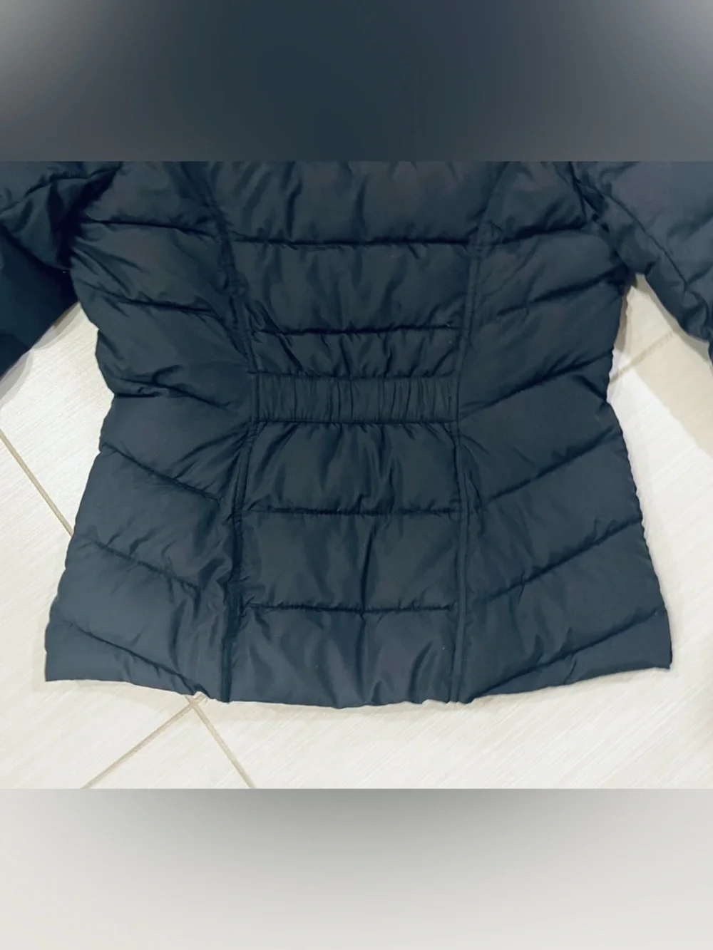 Abercrombie & Fitch Black Puffer Water-Resistant Jacket with Removable Hood - Picture 6 of 6